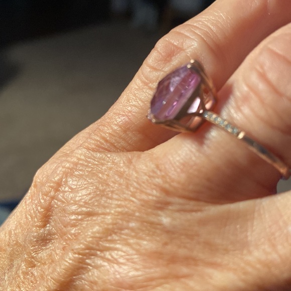 Effy amethyst & diamond ring. - Picture 5 of 5